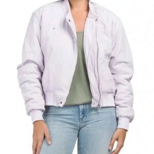 Blank NYC Lavender Bomber Jacket